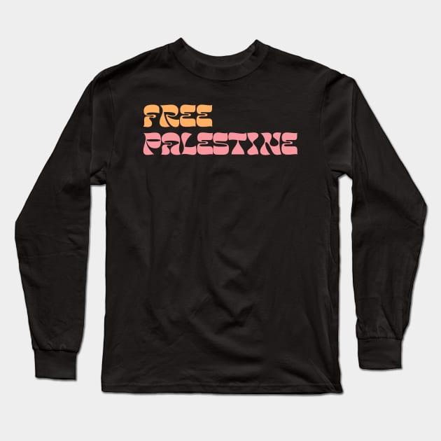 Free Palestine // Support Palestine Long Sleeve T-Shirt by DankFutura